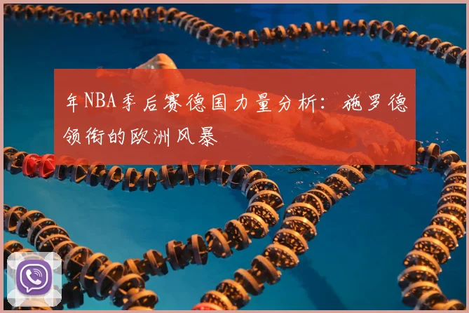 年NBA季后赛德国力量分析:施罗德领衔的欧洲风暴